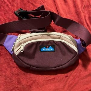 Kavu Men's Burgundy, Beige & Purple Waist Pack